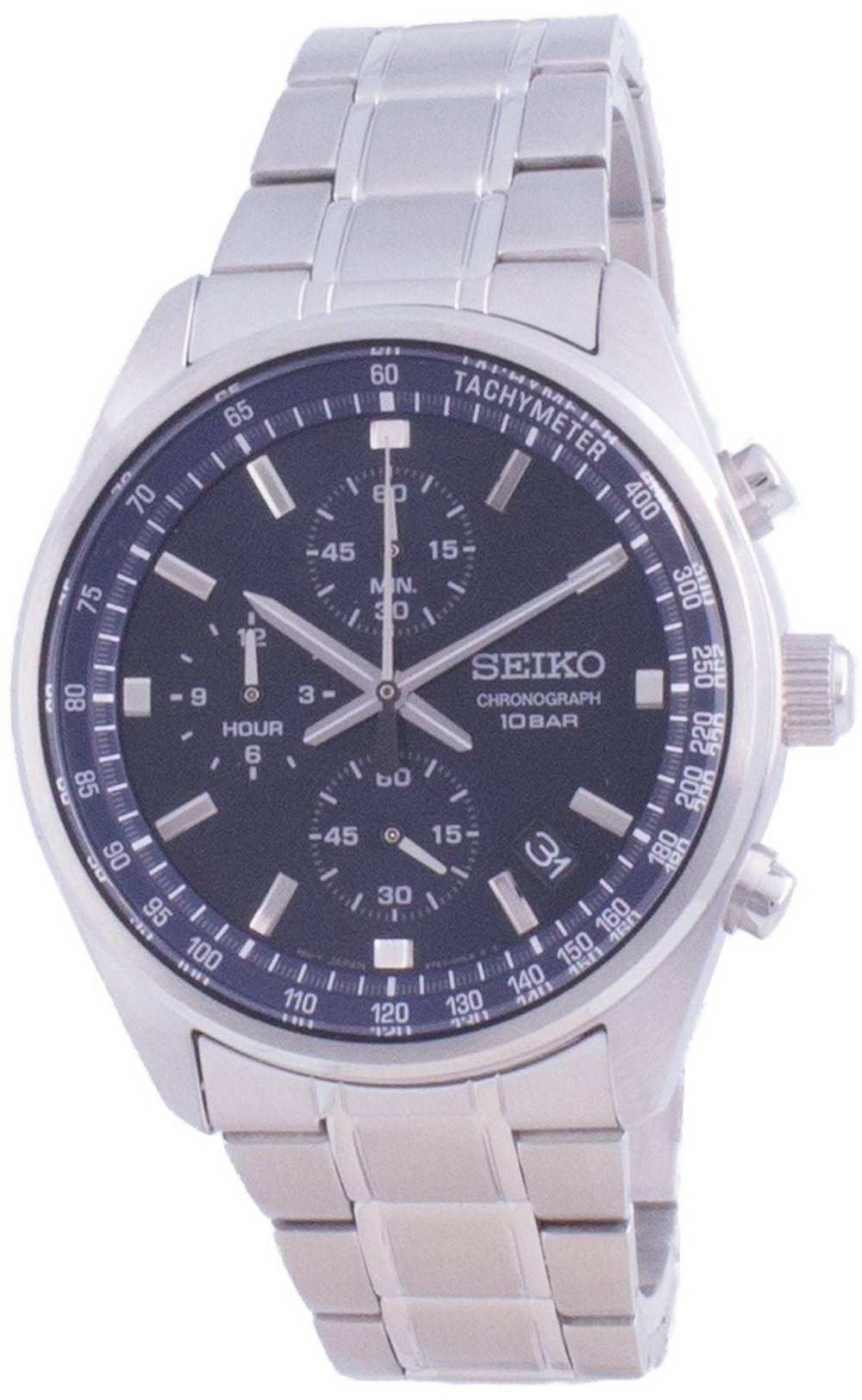 Seiko Chronograph Quartz SSB377 SSB377P1 SSB377P 100M Men's Watch ...